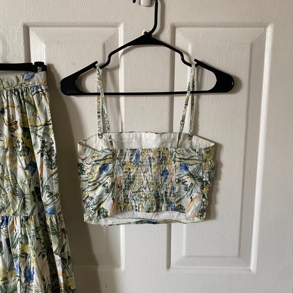 Abercrombie & Fitch Tropical Palm Print Skirt and Top Set - Picture 4 of 7